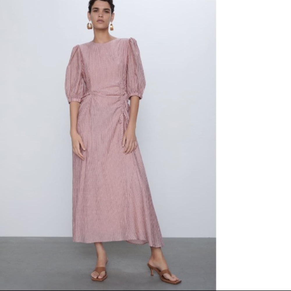 Zara Dress with fathered waist